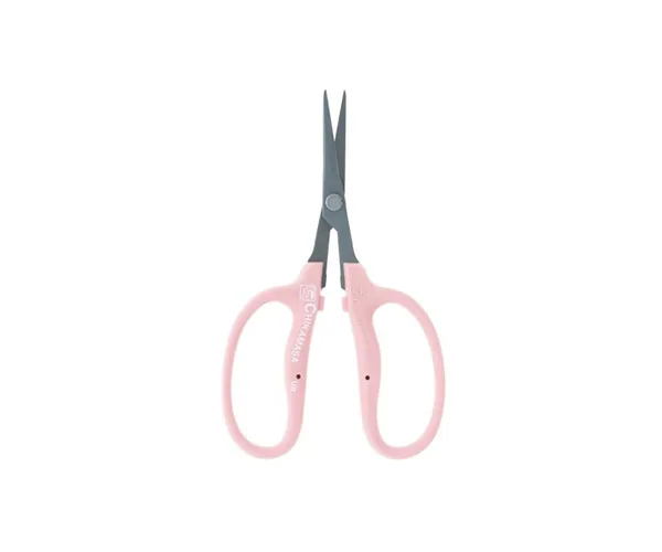 Chikamasa B-500SLFP Scissors, Slanted Blade, Fluorine Coated, Pink