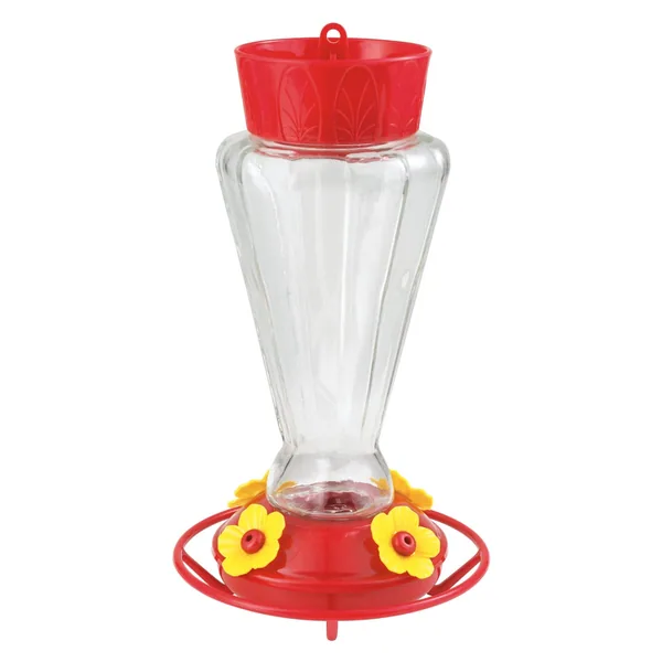 Classic 28oz Royal Glass Hummingbird Feeder 4 Ports