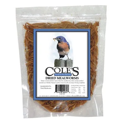 Coles 9.15oz Dried Mealworms Large