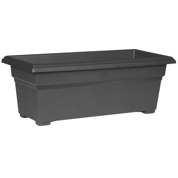 Countryside 27" PatioTub Black Rectangular Planter - Image 2