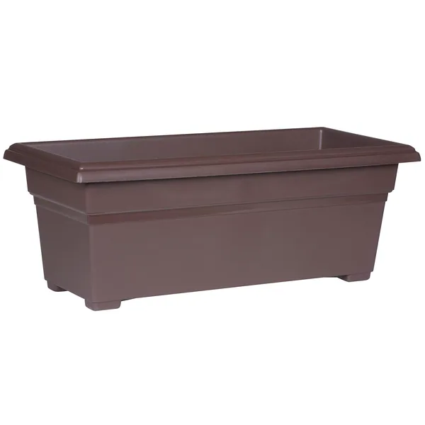 Countryside 27" PatioTub Brown Rectangular Planter