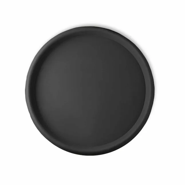 Crescent 19.7" Round Universal Saucer Caviar Black - Image 2