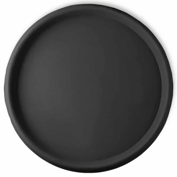 Crescent 19.7" Round Universal Saucer Caviar Black