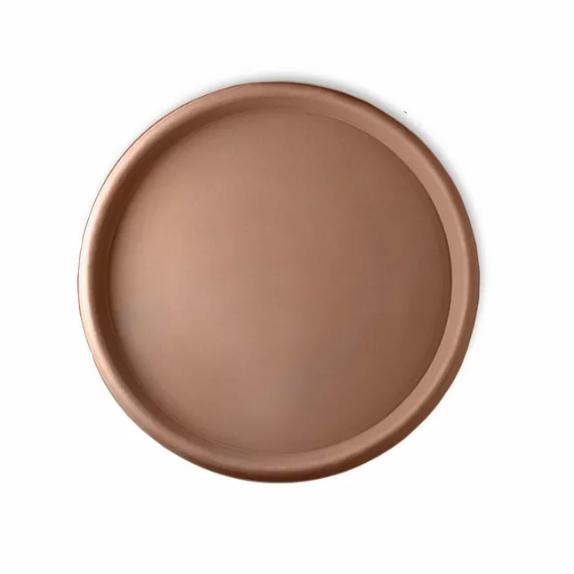 Crescent 19.7" Round Universal Saucer Weathered Terracotta - Image 2