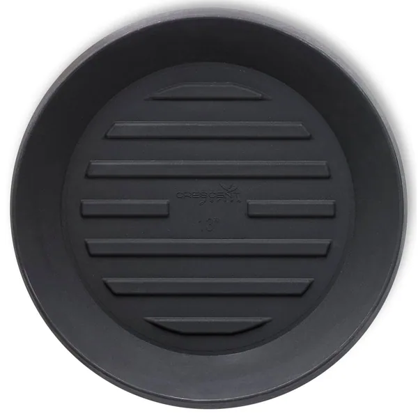 Crescent Round Universal Saucer Caviar Black