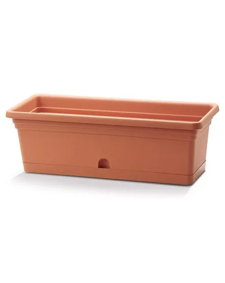 Crescent x8" Rectangle Emma Planter Terra Cotta