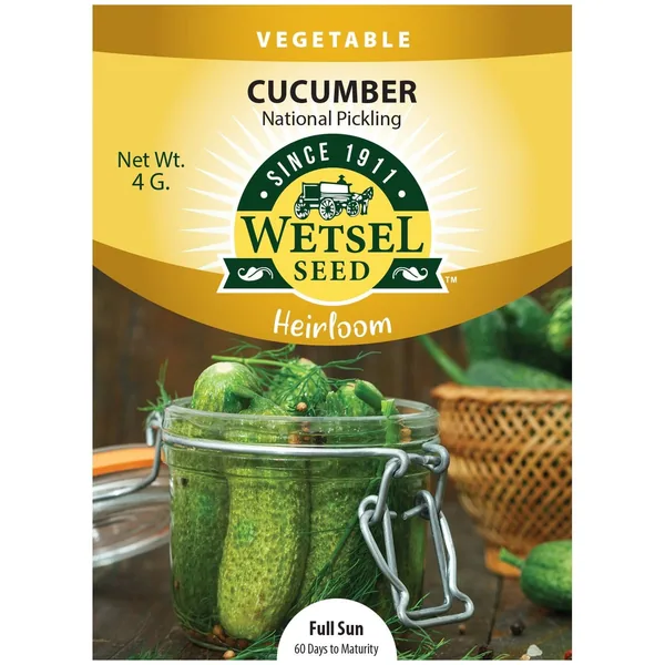 Cucumber, Heirloom National Pickling 4 Grams