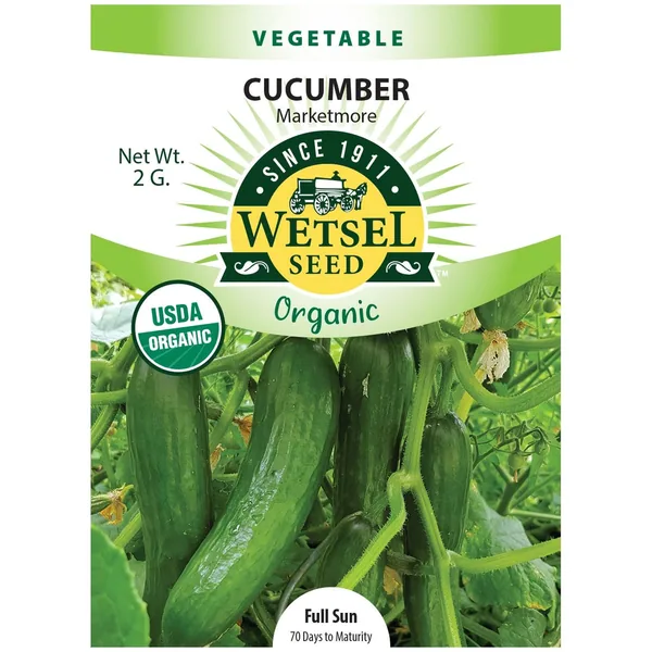 Cucumber, Organic Marketmore 2 Grams