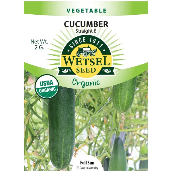 Cucumber, Organic Straight 8 2 Grams