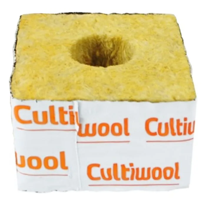 Cultiwool 4" x 4" x 2.5" Rockwool Block (Case of 216) - Image 2
