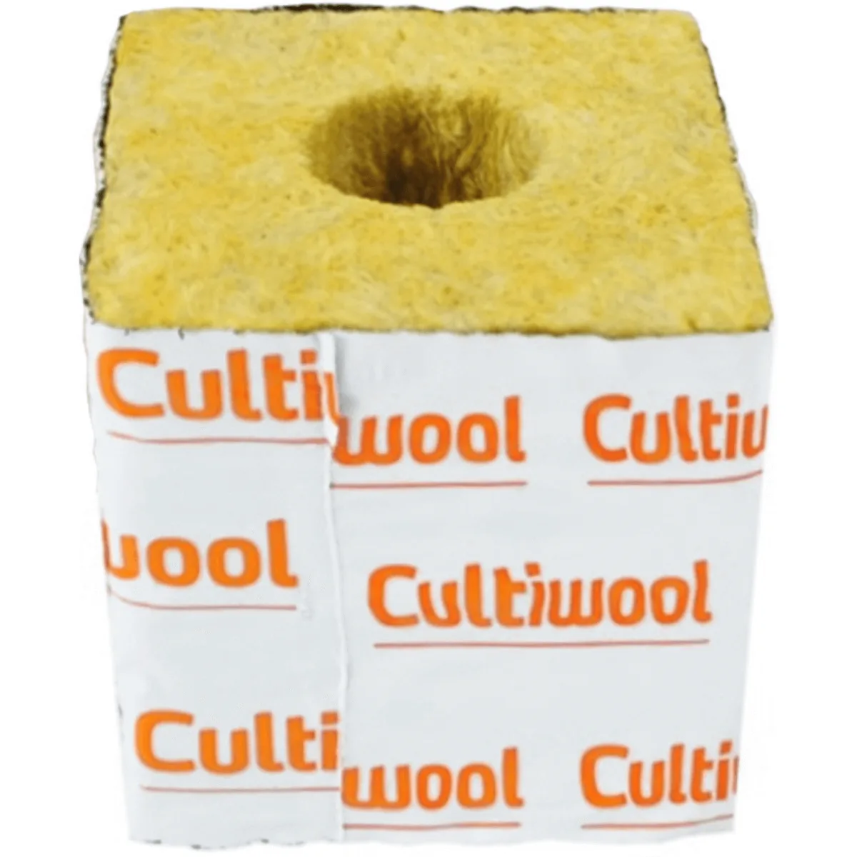 Cultiwool 4" x 4" x 4" Rockwool Block (Case of 144) - Image 2
