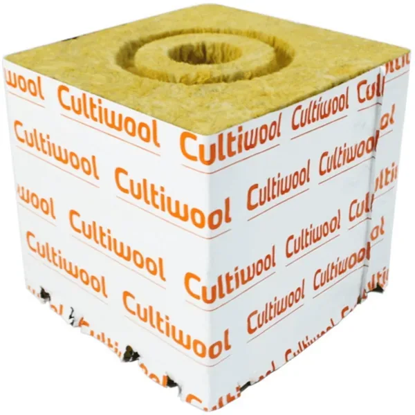 Cultiwool 6" x 6" x 6" Block w/ Optidrain (Case of 48) - Image 2