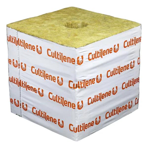 Cultiwool 6" x 6" x 6" Block w/ Optidrain & Donut Ring (Case of 48) - Image 2