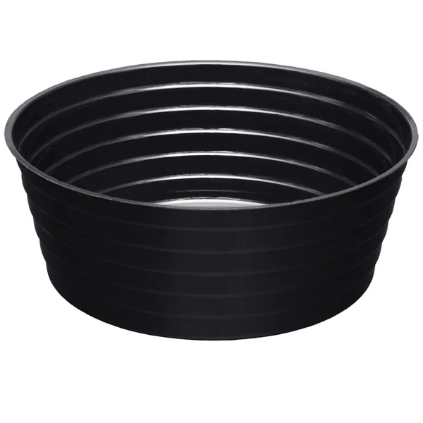 Curtis Wagner Plastics CWP 10" Black Deep Plant Saucers