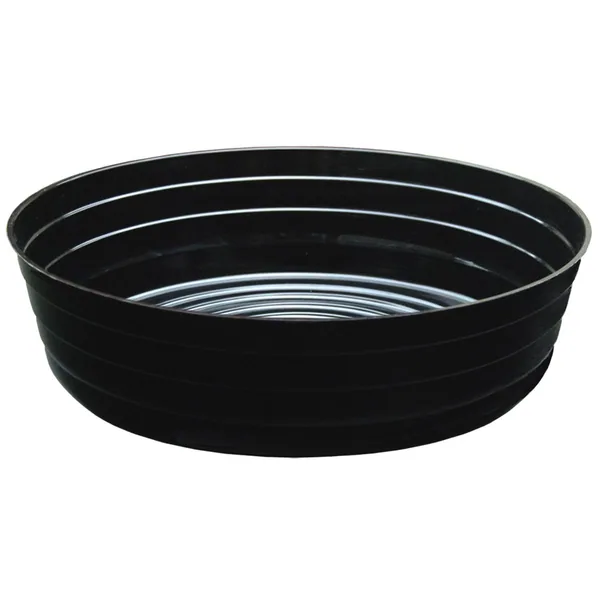 Curtis Wagner Plastics CWP 14" Black Deep Plant Saucers