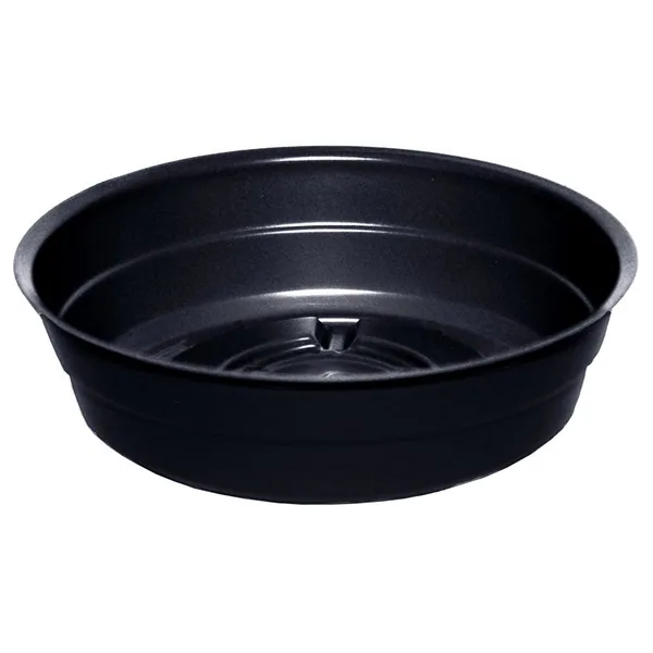 Curtis Wagner Plastics CWP 4" Black Heavy Gauge Vinyl Plant Saucer