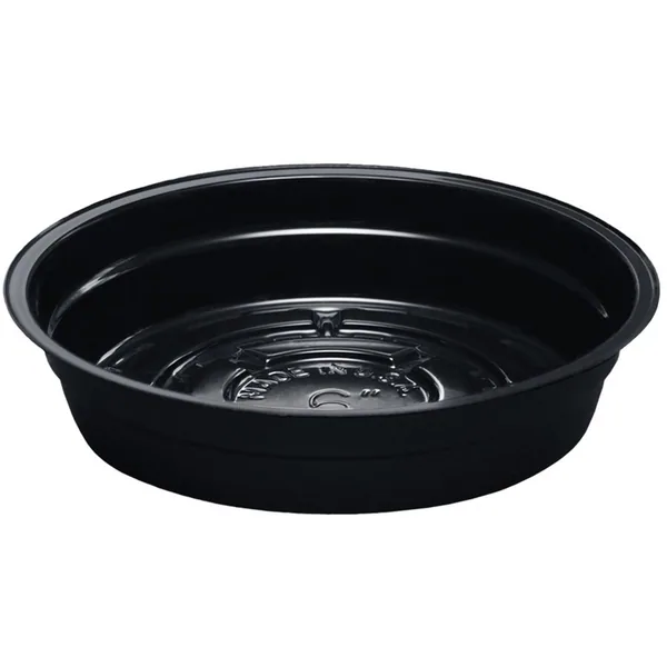 Curtis Wagner Plastics CWP 6" Black Heavy Gauge Vinyl Plant Saucer