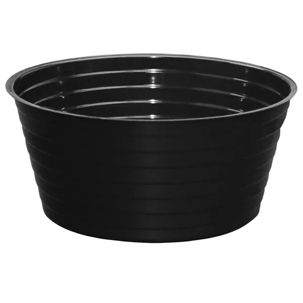 Curtis Wagner Plastics CWP 8" Black Deep Plant Saucers
