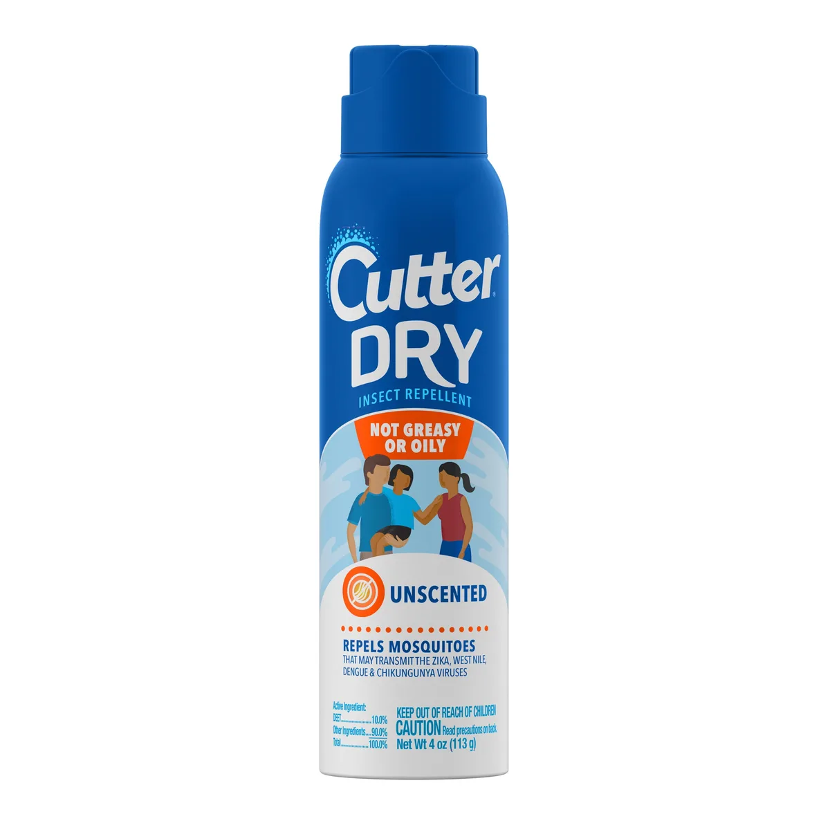 Cutter 4oz Dry Insect Repellent Aerosol 10% Deet - Image 2