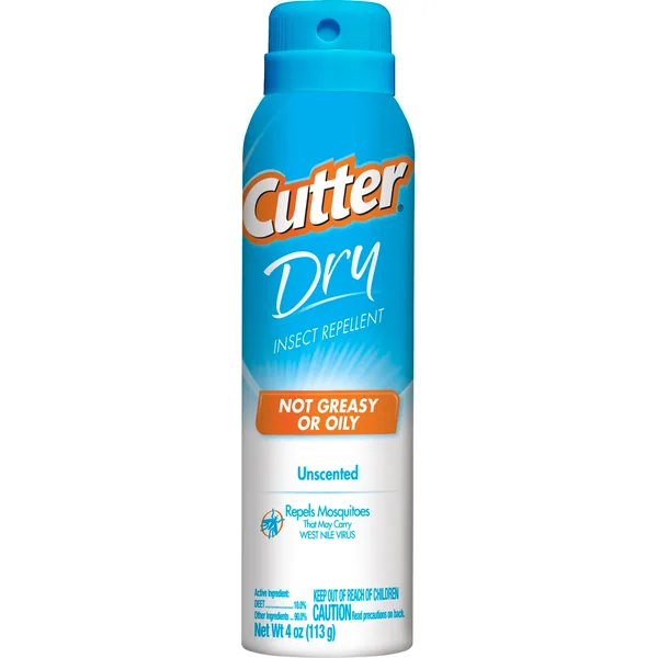 Cutter 4oz Dry Insect Repellent Aerosol 10% Deet