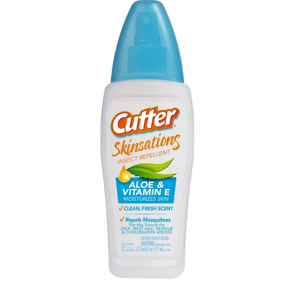 Cutter 6oz Skinsations Pump Insect Repellent 7% Deet