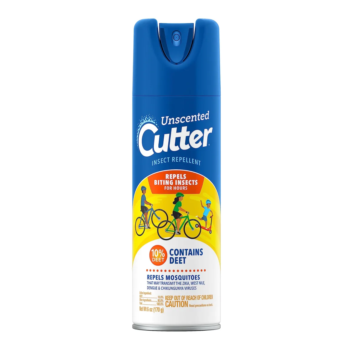 Cutter 6oz Unscented Aerosol Insect Repellent 10% Deet - Image 2
