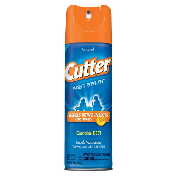 Cutter 6oz Unscented Aerosol Insect Repellent 10% Deet