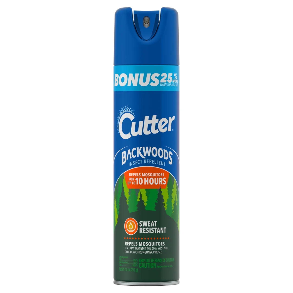 Cutter 7.5oz Backwoods 25%Deet Unscented Aero Insect Repel - Image 2