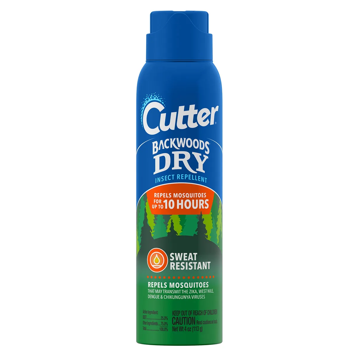 Cutter Backwoods 4oz Dry Aerosol 25% Deet - Image 2