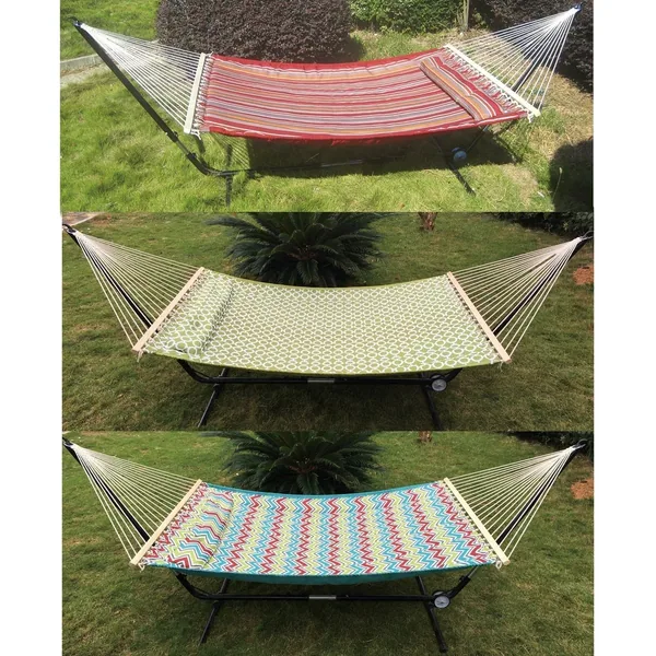 DDI Quilted Camping Hammock Bed Yellow