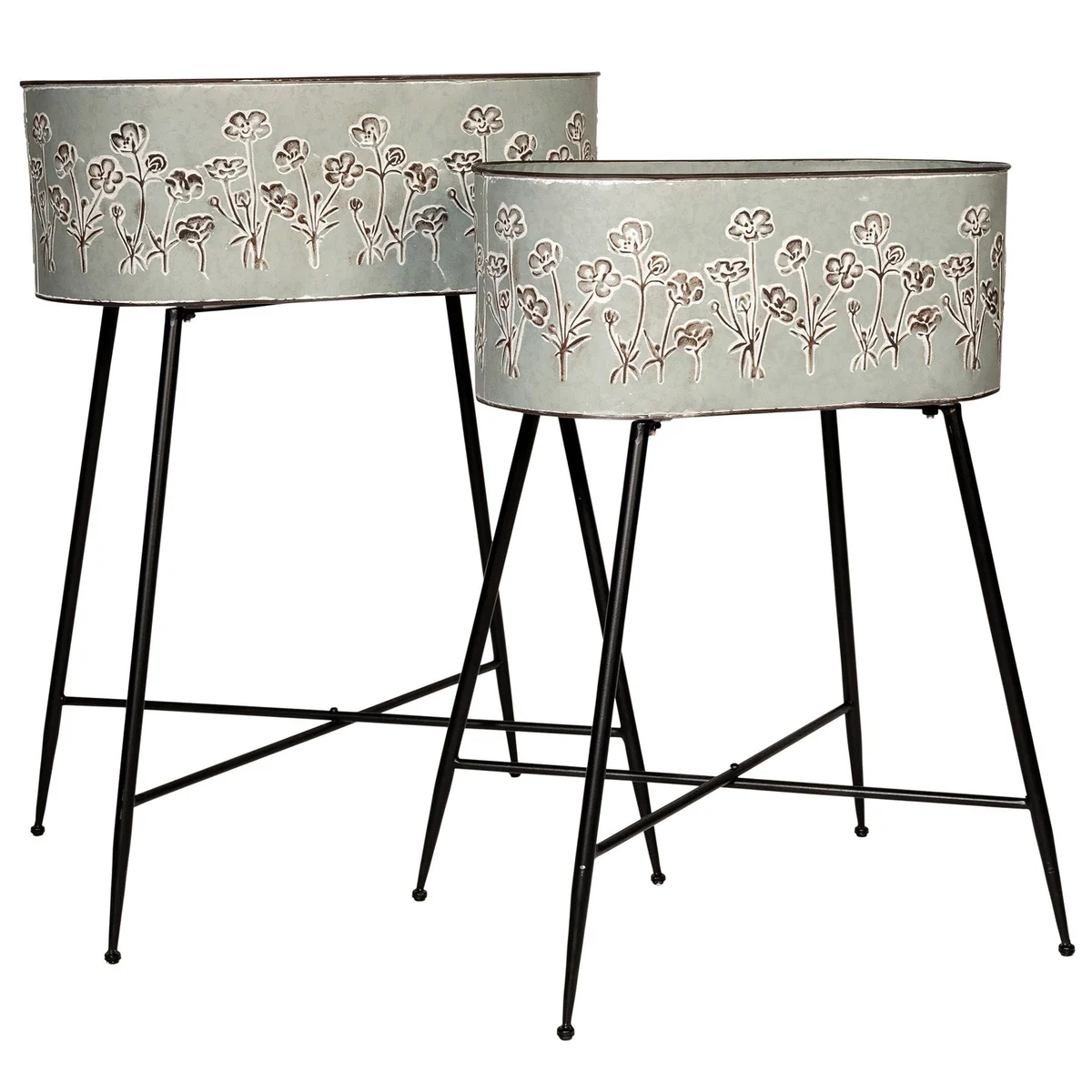 Deer Park Ironworks Oval Petunia Planter Set