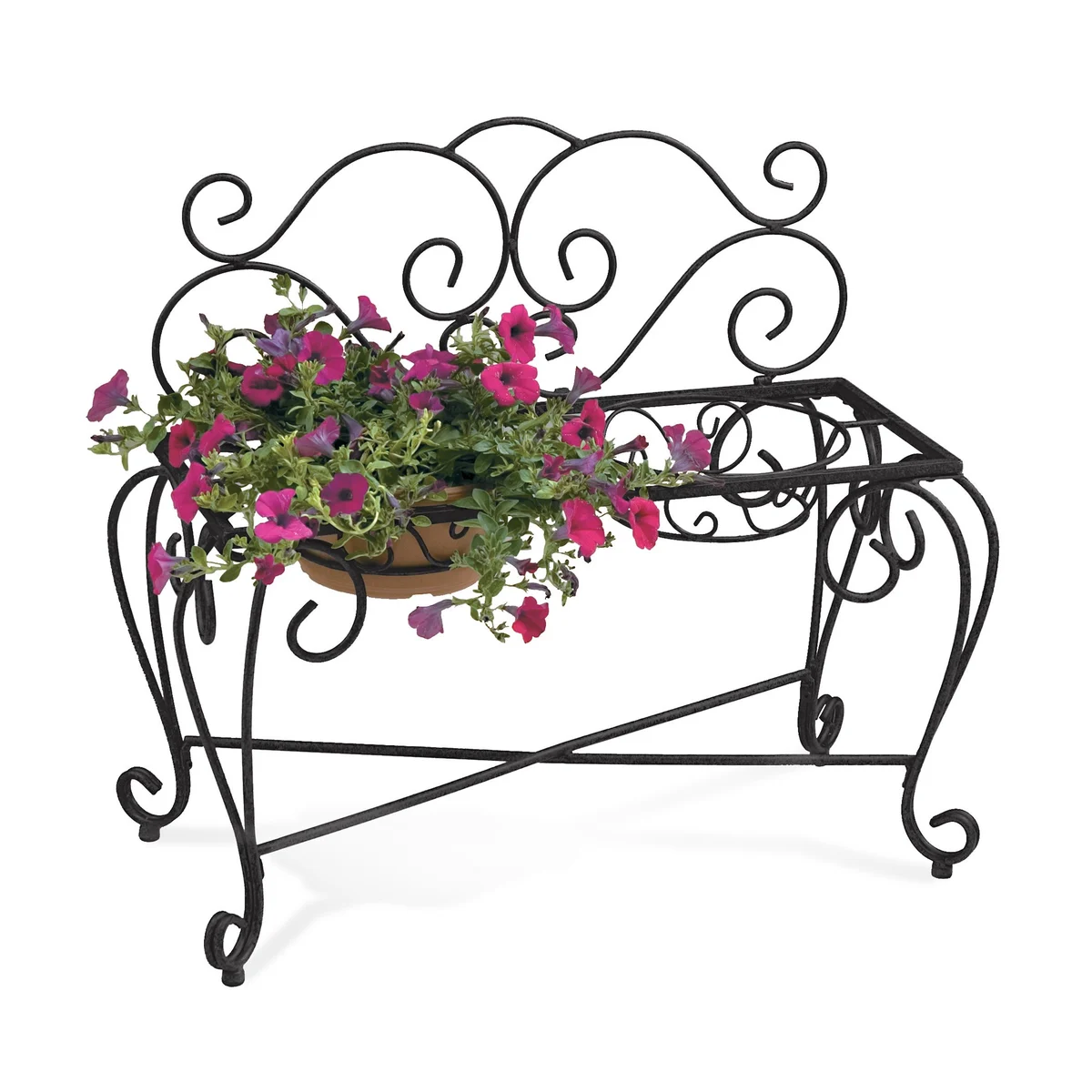 Deer Park Ironworks Two Pot Bench Planter
