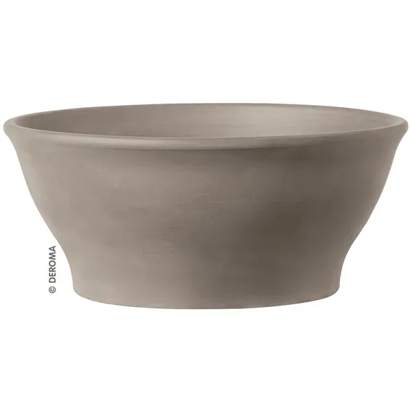 Deroma 10.6" Smooth Graphite Clay Bowl - Image 2
