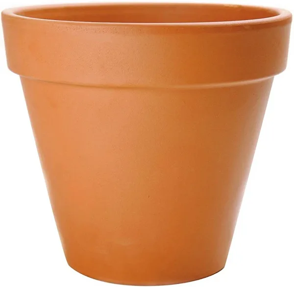 Deroma 10.6" Standard Terra Cotta Clay Pot - Image 2