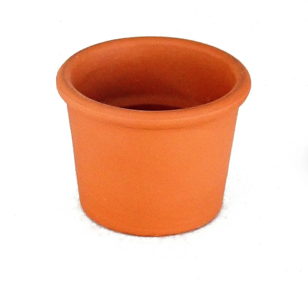 Deroma 10.95" Cylinder Terra Cotta Clay Pot - Image 2