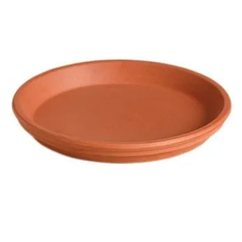 Deroma 11.4" Terra Cotta Clay Saucer