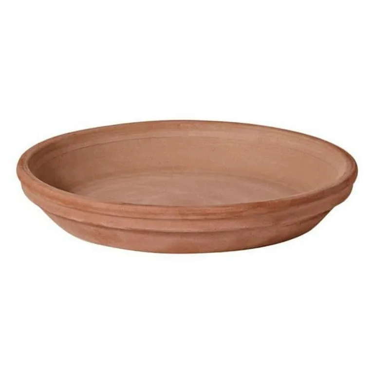 Deroma 12.2" Terra Cotta Clay Saucer - Image 2