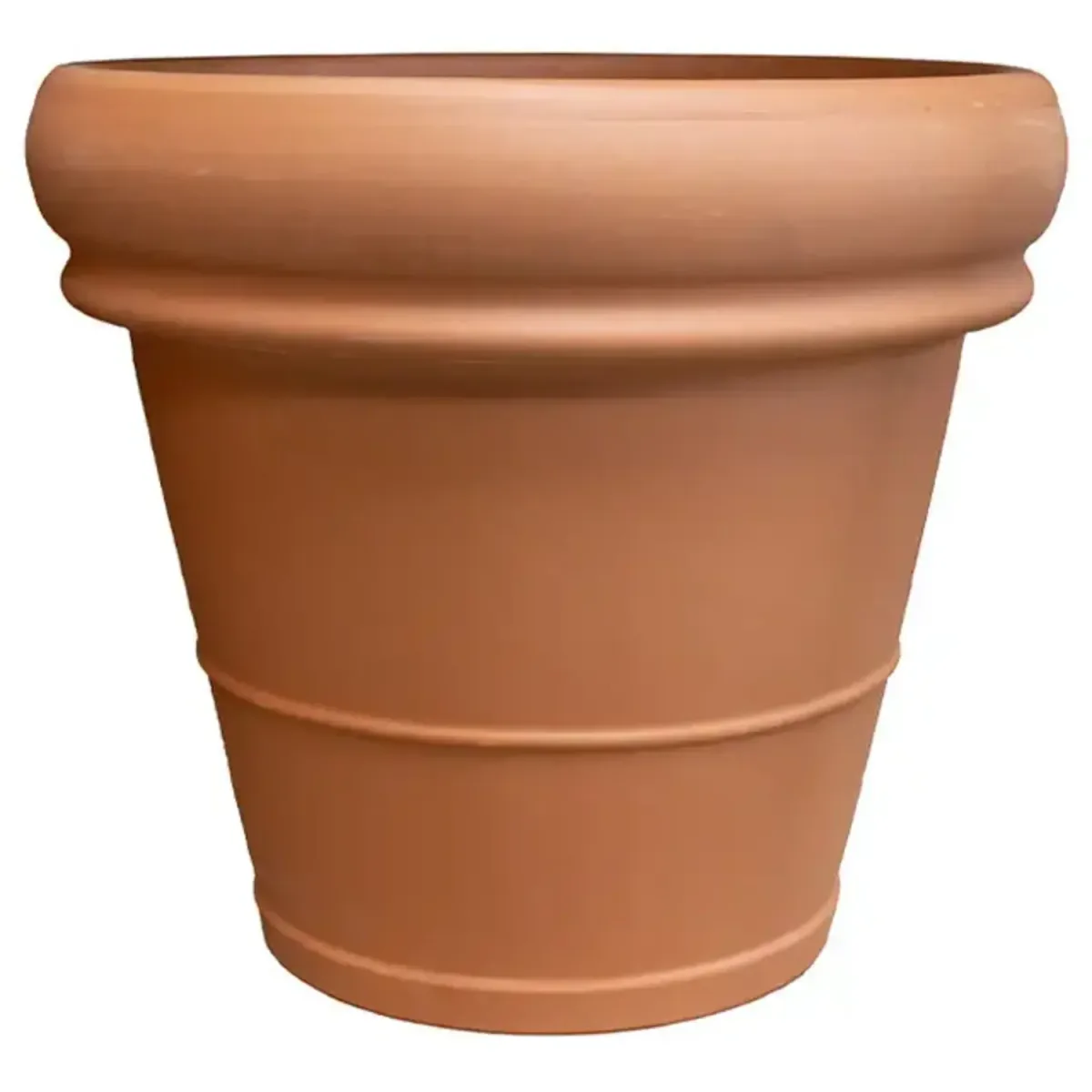 Deroma 13.8" Standard Terra Cotta Clay Pot - Image 2
