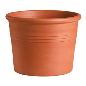 Deroma 4.7" Cylinder Terra Cotta Clay Pot