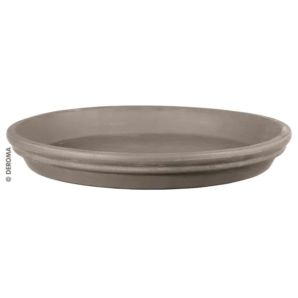 Deroma 4.3" Graphite Clay Saucer