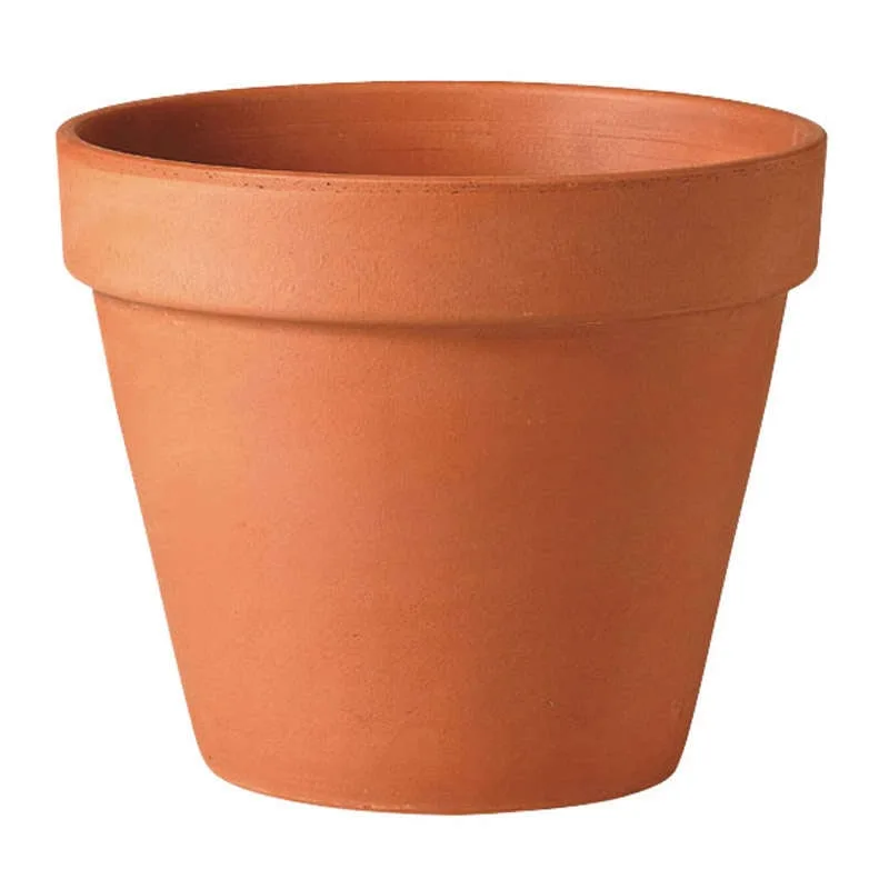 Deroma 5.5" Cylinder Terra Cotta Clay Pot - Image 2