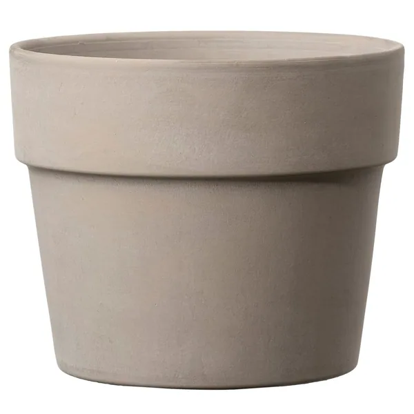 Deroma 5.9" Perfetto Graphite Clay Cachepot No Hole