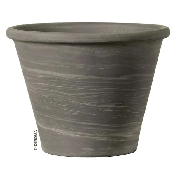 Deroma 6.7" Vasum Duo Graphite Clay Pot - Image 2