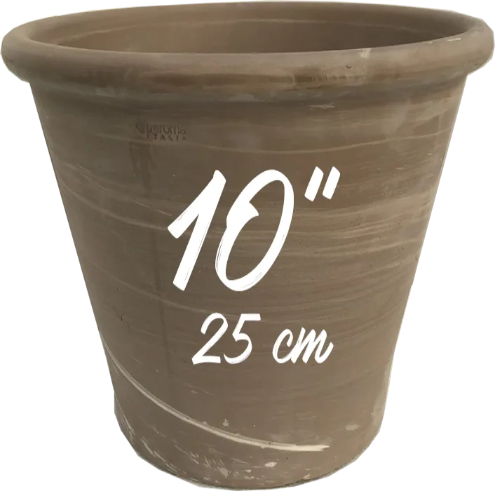 Deroma 8.27" Vasum Duo Blush Clay Pot - Image 2