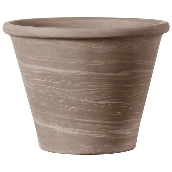Deroma 8.3" Vasum Duo Graphite Clay Pot
