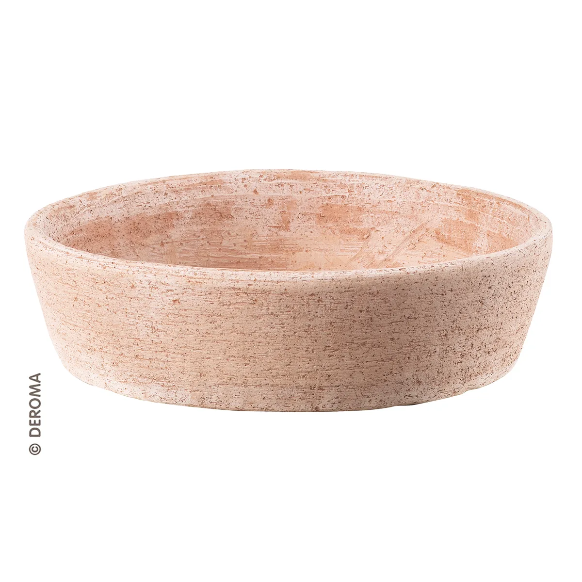 Deroma 9.1" Smooth Blush Clay Bowl - Image 2