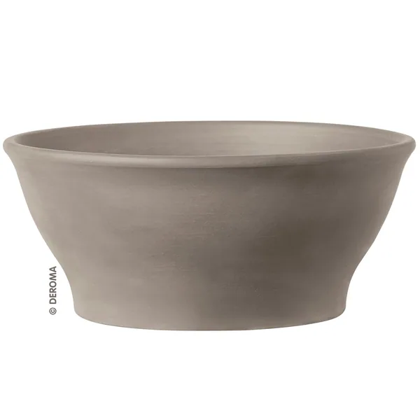 Deroma 9.1" Smooth Graphite Clay Bowl