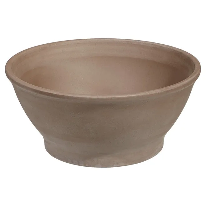 Deroma 9.1" Smooth Terra Cotta Clay Bowl - Image 2