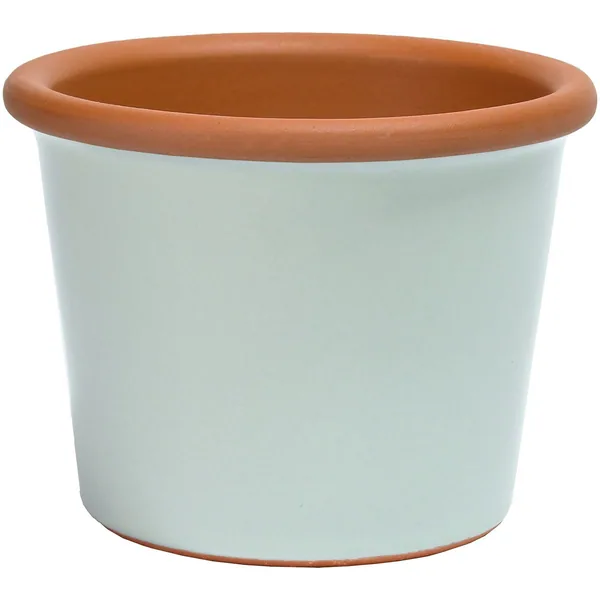 Deroma 9.25" Glazed Cylinder Flower Pot Zephyr