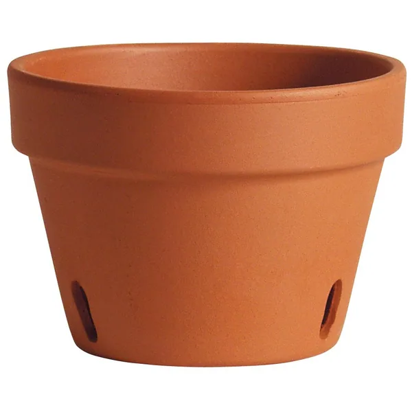 Deroma 5.3" Orchid Terra Cotta Clay Pot